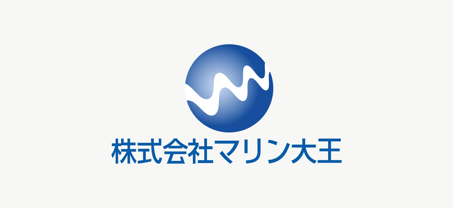 水産加工食品会社のロゴマーク とロゴタイプ