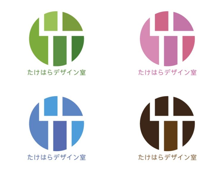 ロゴの色の違い