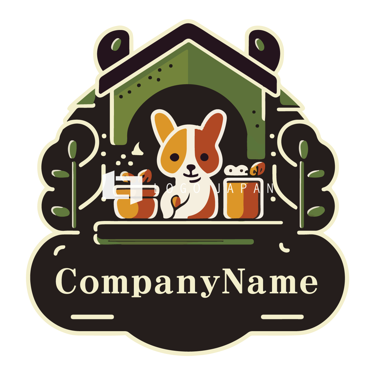 犬のお店のロゴ