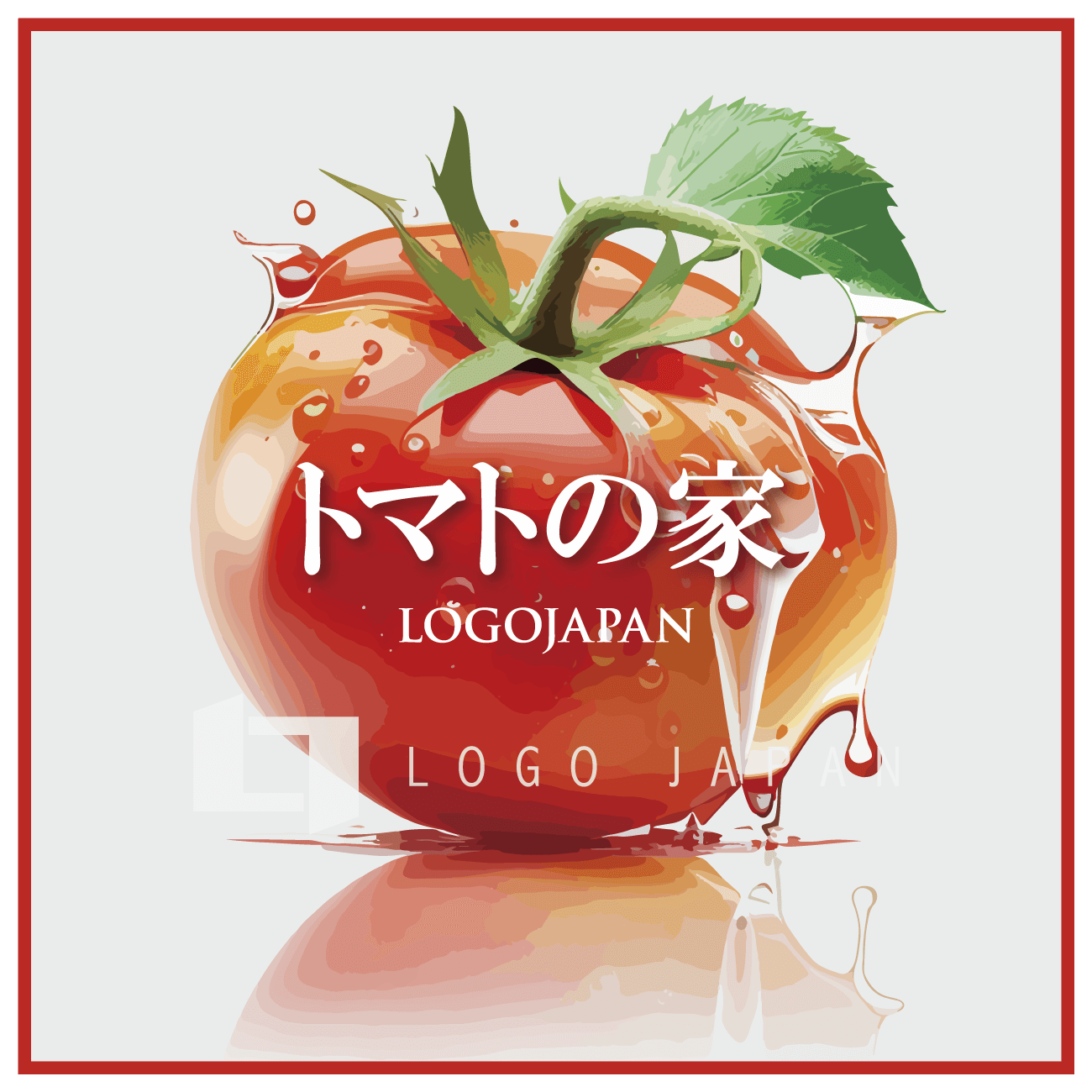 スーパーリアルなトマトのロゴ透かしあり